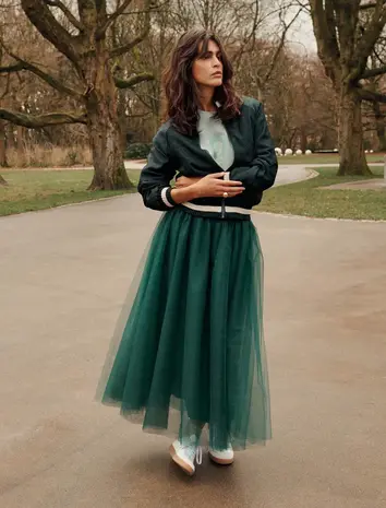 Summum Woman Skirt Mesh – Emeraldgreen Summum Woman Skirt Mesh – Emeraldgreen