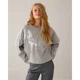 Summum Woman Jersey Embellished sweat – Midgrey