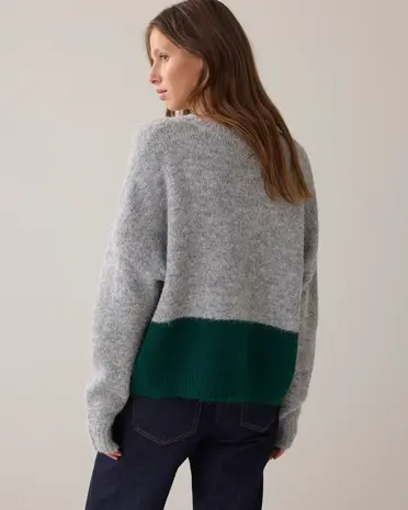 Summum Woman Sweater Cozy melange knit – Midgrey Summum Woman Sweater Cozy melange knit – Midgrey