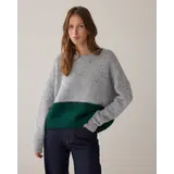 Summum Woman Sweater Cozy melange knit – Midgrey