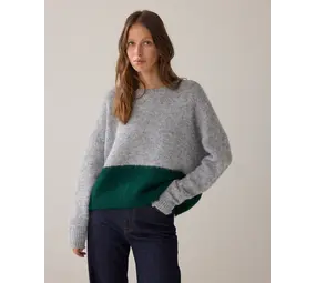 Summum Woman Sweater Cozy melange knit – Midgrey Summum Woman Sweater Cozy melange knit – Midgrey