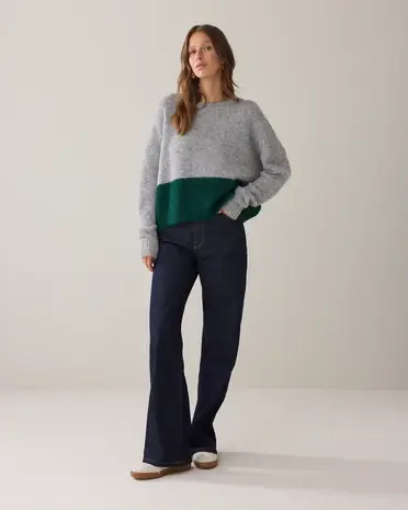 Summum Woman Sweater Cozy melange knit – Midgrey Summum Woman Sweater Cozy melange knit – Midgrey