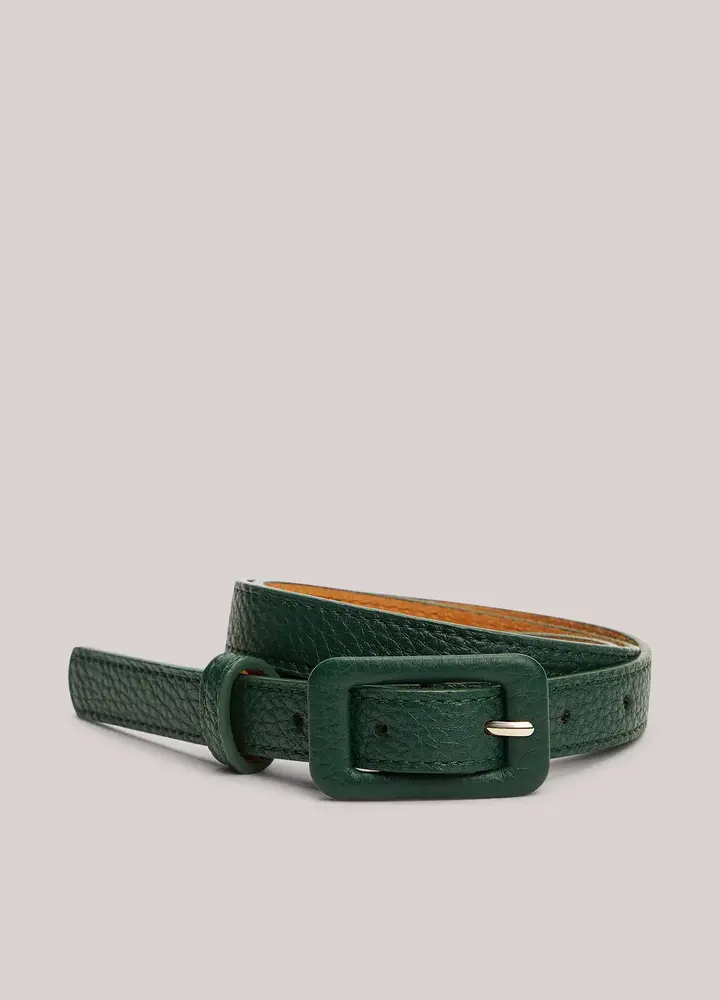 Summum Woman Belt Leather buckle – Emeraldgreen Summum Woman Belt Leather buckle – Emeraldgreen