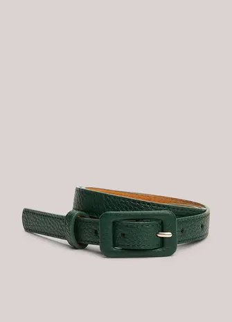 Summum Woman Belt Leather buckle – Emeraldgreen Summum Woman Belt Leather buckle – Emeraldgreen