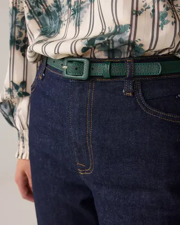 Summum Woman Belt Leather buckle – Emeraldgreen Summum Woman Belt Leather buckle – Emeraldgreen