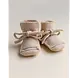 Hvid Booties - 0-9 mnd - Oat