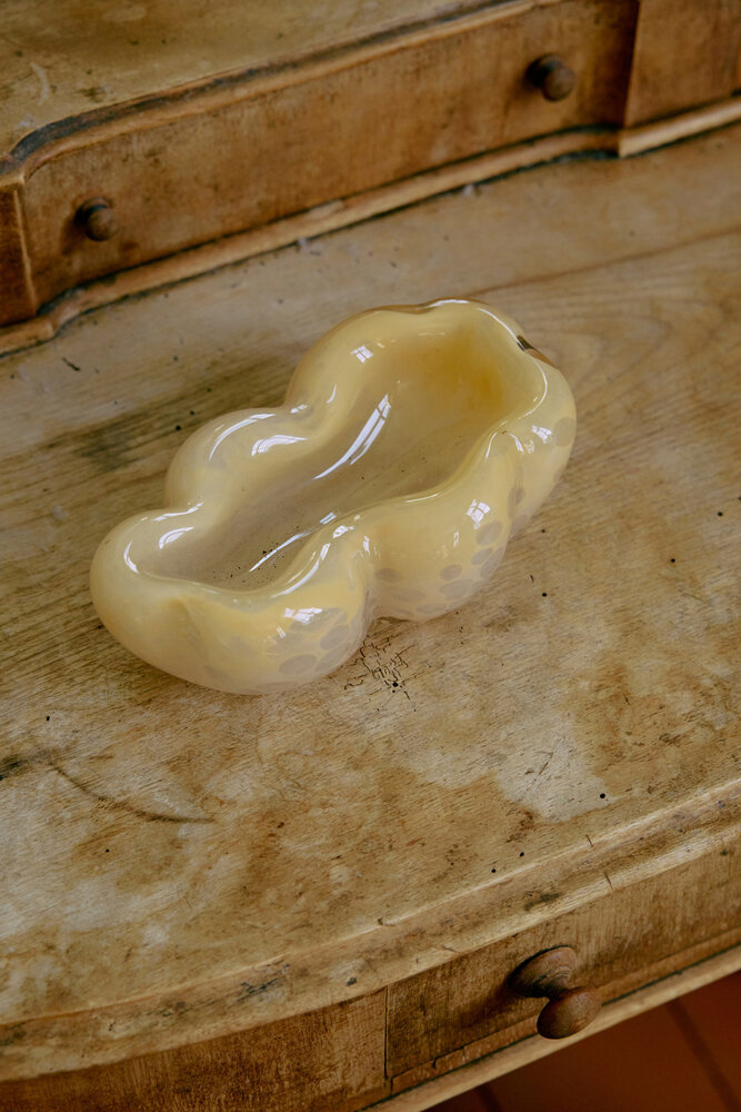 HK Living Glass Bowl - Oyster