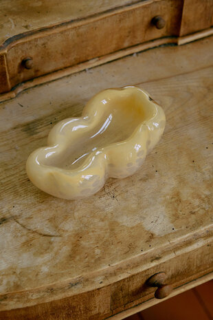 HK Living Glass Bowl - Oyster