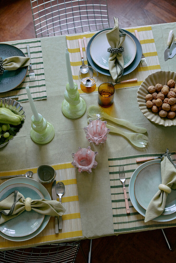 HK Living Coralla Candle Holder - Soft Pink