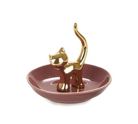 Balvi Ring holder Gatto golden