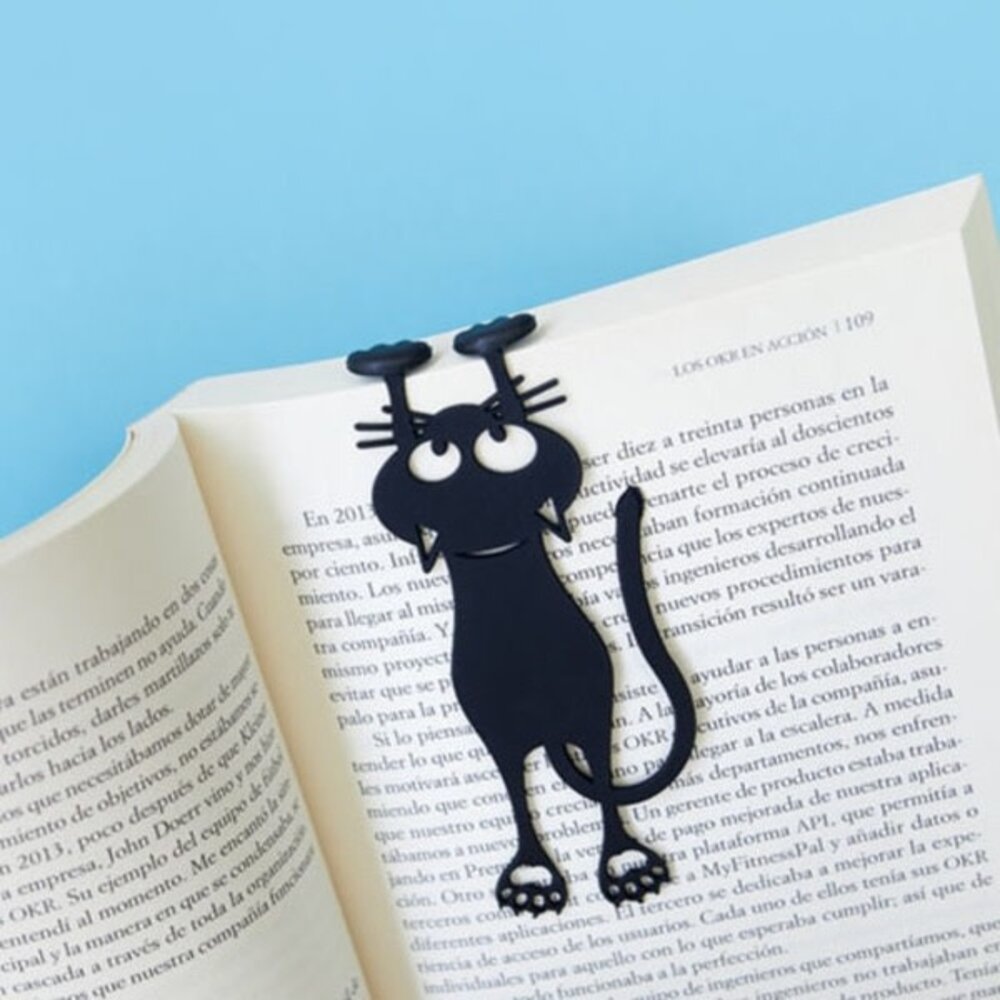 Balvi Bookmark Curious Cat - Black