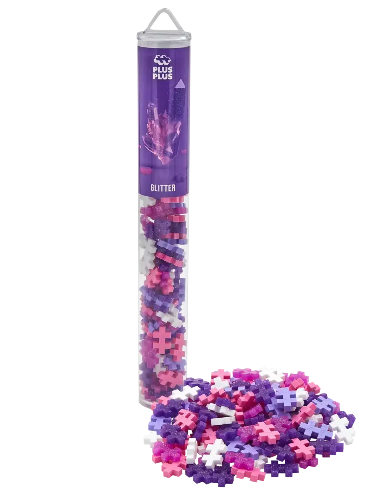 Plus Plus Tube - Glitter Color Mix (100 stuks)