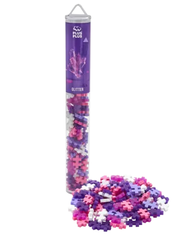 Plus Plus Tube - Glitter Color Mix (100 stuks)