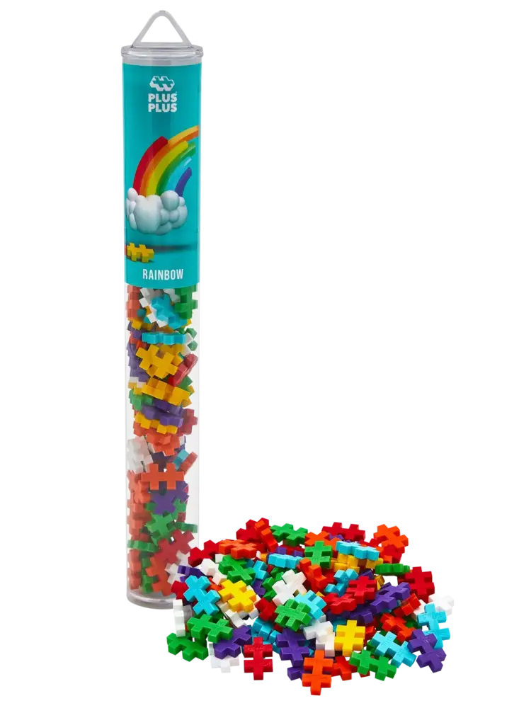 Plus Plus Tube - Rainbow Color Mix (100 stuks)