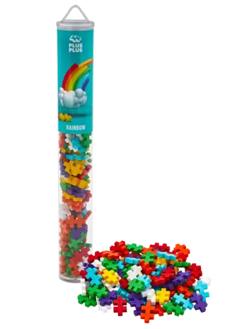 Plus Plus Tube - Rainbow Color Mix (100 stuks)
