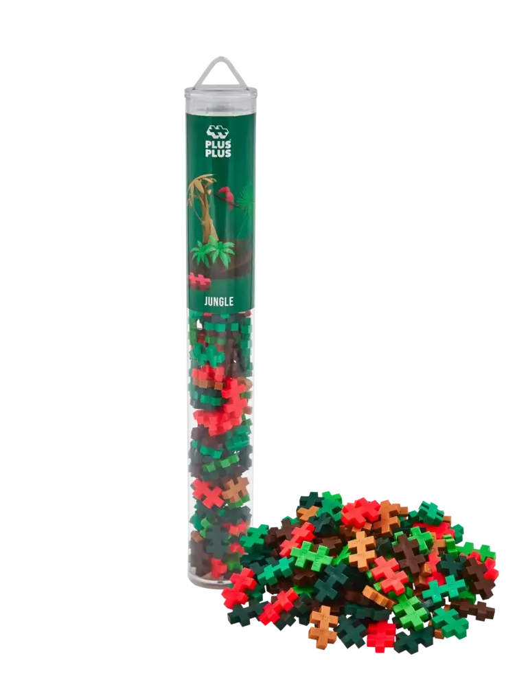 Plus Plus Tube - Jungle Color Mix (100 stuks)