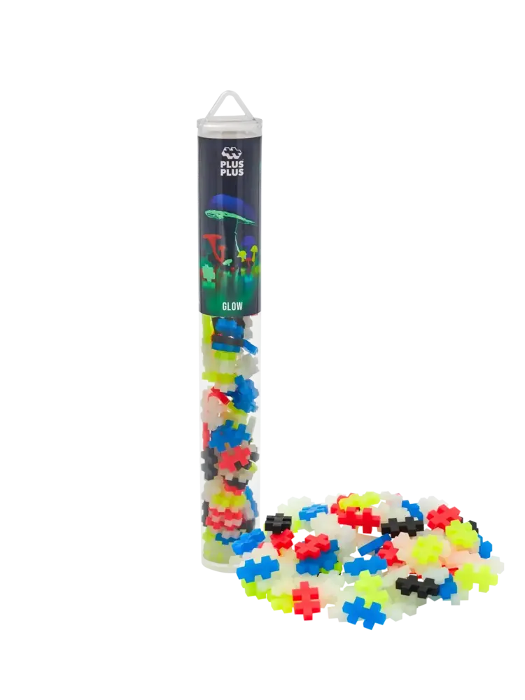 Plus Plus Tube - Glow Color Mix (100 stuks)