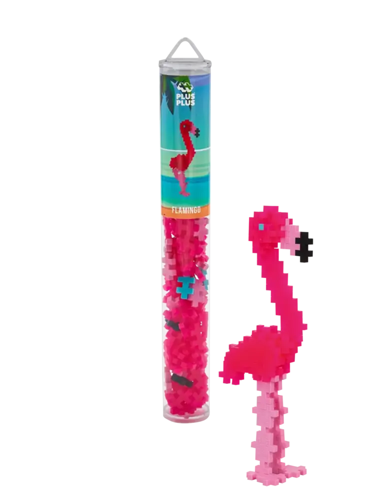 Plus Plus Tube - Flamingo (100 stuks)