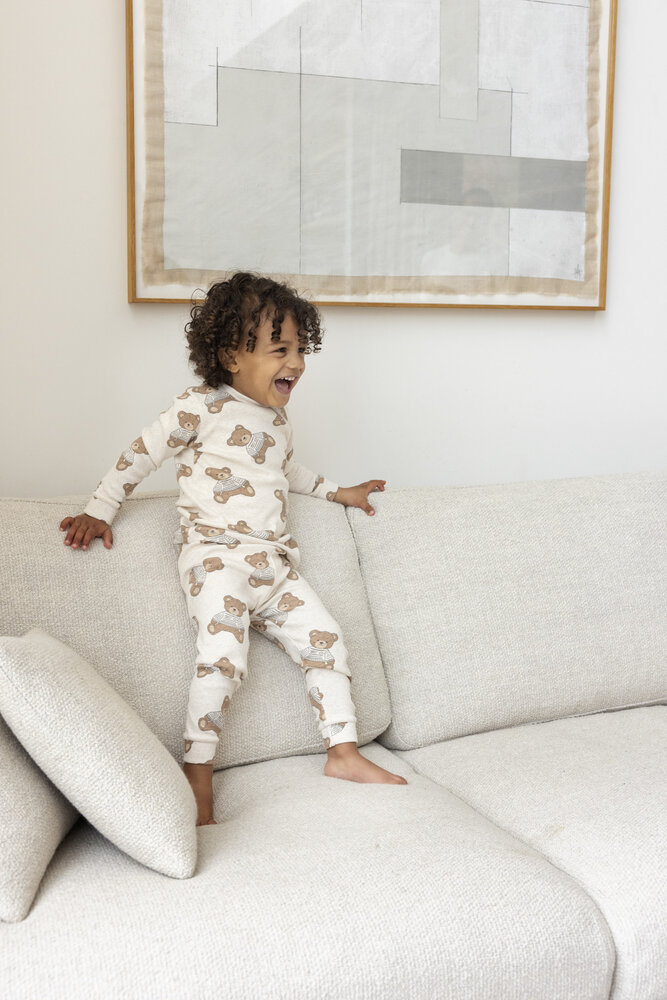 Feetje Teddy Bear - Premium Sleepwear by Feetje – Offwhite Melange
