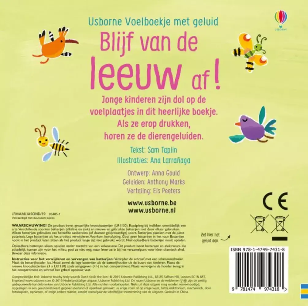 Geluidenboek: Blijf van de Leeuw af!