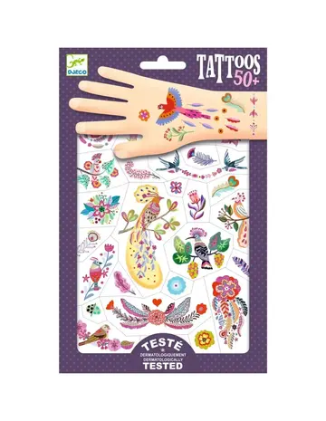 Djeco Tattoos Gekleurde Veren Djeco Tattoos Gekleurde Veren