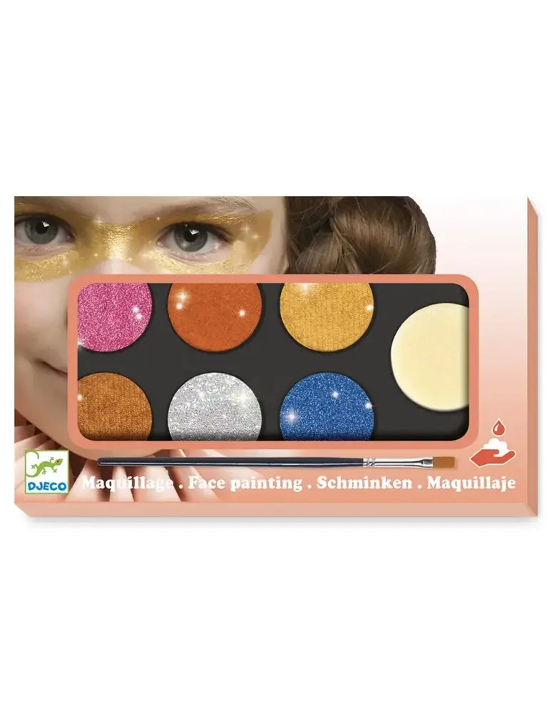 Djeco Body Art 6-Kleurenpalet - Metaaleffect Djeco Body Art 6-Kleurenpalet - Metaaleffect