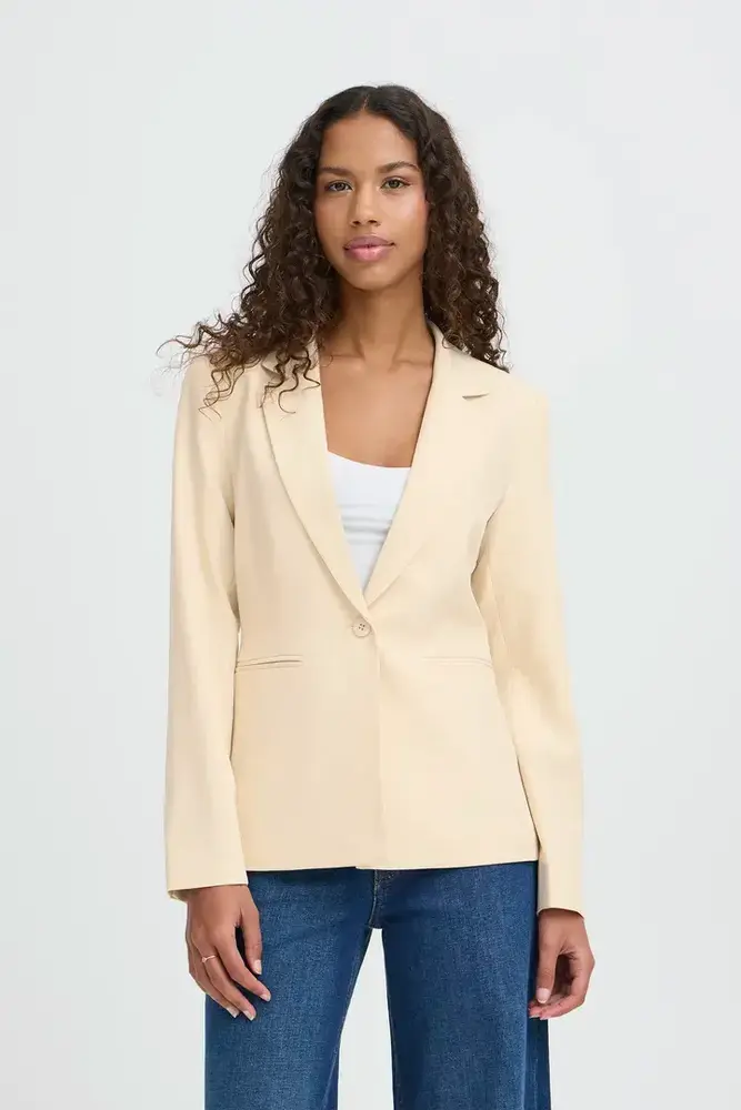 ICHI Lexi Blazer - Birch Melange