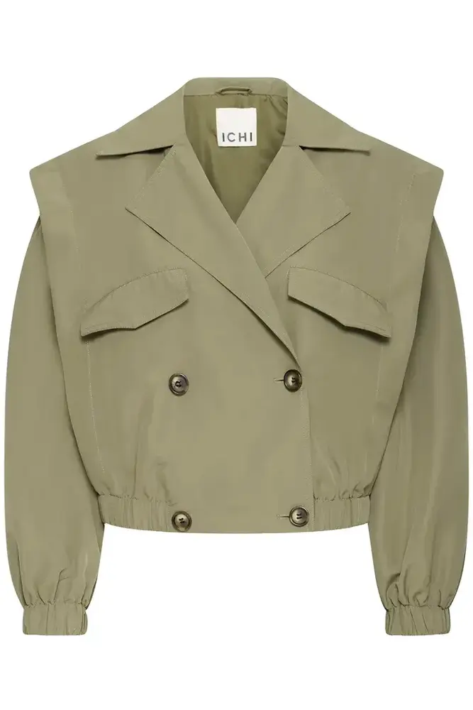 ICHI Gezavo Jacket - Deep Lichen Green