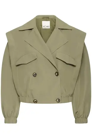 ICHI Gezavo Jacket - Deep Lichen Green
