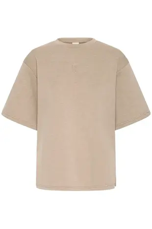ICHI Cozy Shirt - Sepia Tint Melange