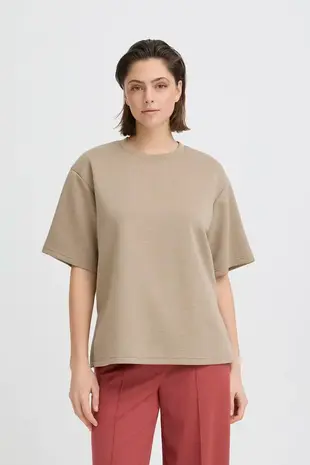 ICHI Cozy Shirt - Sepia Tint Melange