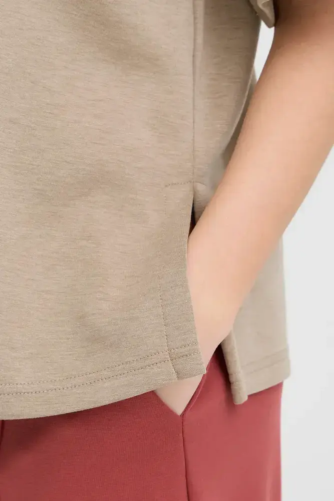 ICHI Cozy Shirt - Sepia Tint Melange