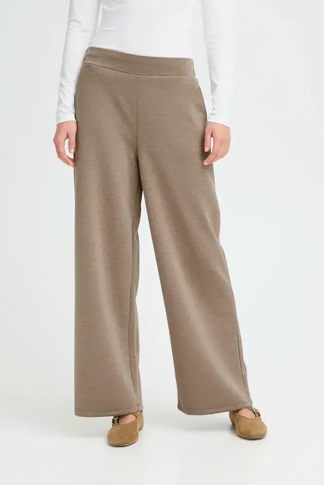 ICHI Cozy Pants - Sepia Tint Melange