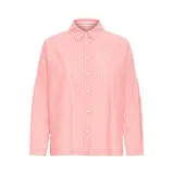 ICHI Giley Shirt - Birch/Pink Stripe