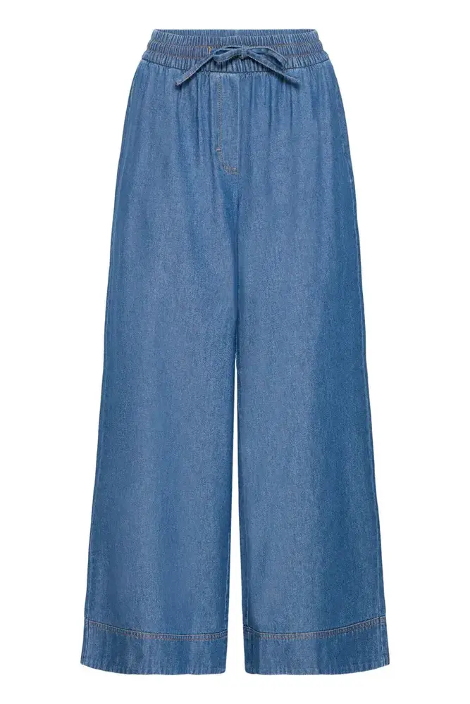ICHI Archer Pants - Medium Blue
