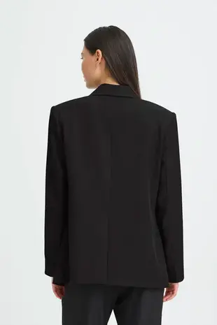 ICHI Fava Long Blazer - Black