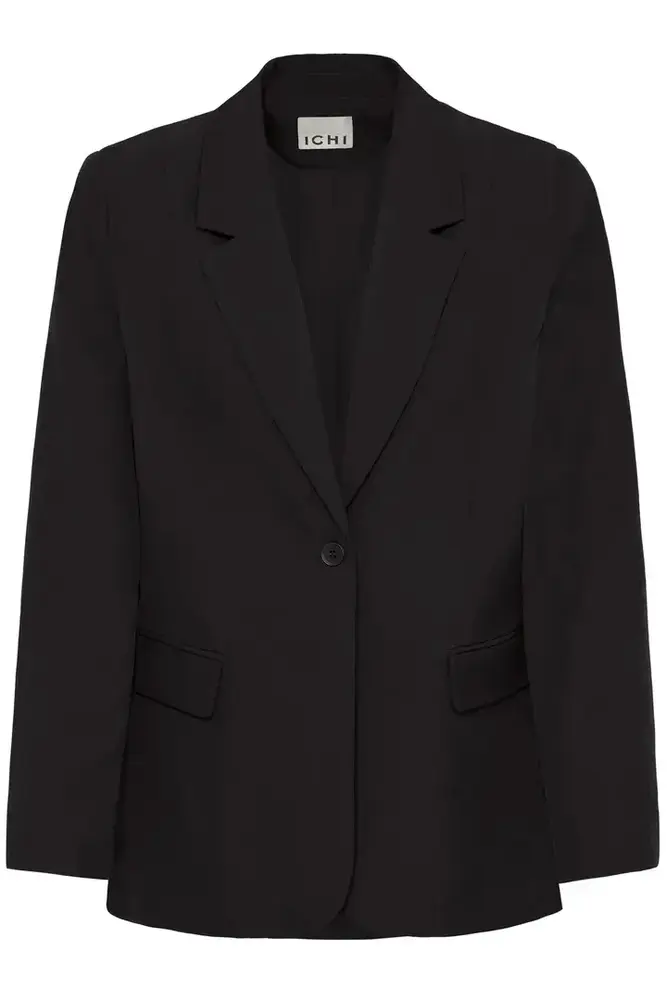 ICHI Fava Long Blazer - Black