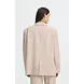 ICHI Fava Oversized Blazer - Dove Melange
