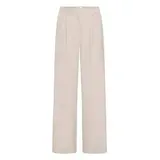 ICHI Fava Wide Pants - Dove Melange