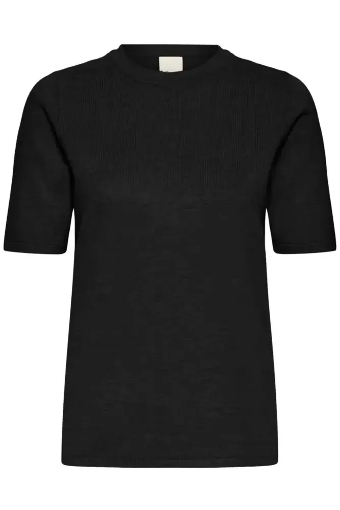 ICHI Luls O-Neck Pullover SS - Black