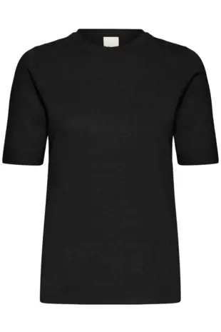 ICHI Luls O-Neck Pullover SS - Black