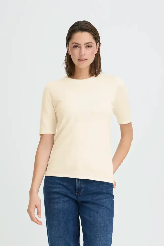 ICHI Luls O-Neck Pullover SS - Birch
