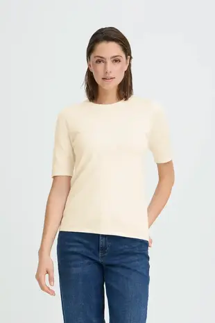 ICHI Luls O-Neck Pullover SS - Birch