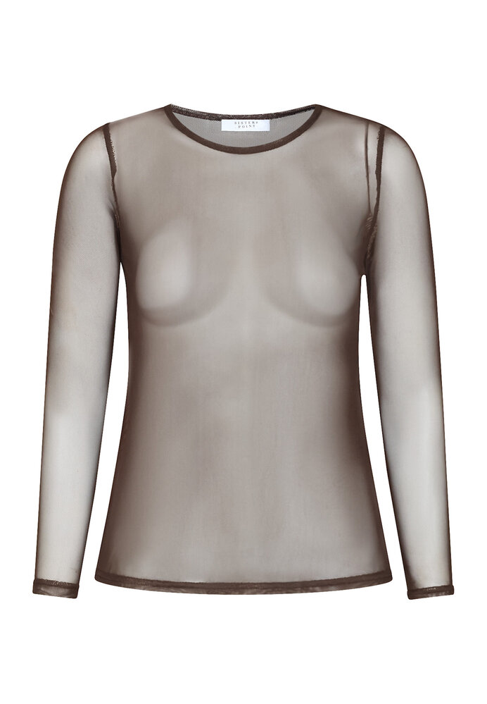 SistersPoint New Gani Blouse - Dark Chocolate