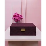 Maison Scarlett Sieradendoos Louise - Linnen Bordeaux Maison Scarlett Sieradendoos Louise - Linnen Bordeaux