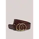 Summum Woman Belt Double ring croco – Darkchocolate Summum Woman Belt Double ring croco – Darkchocolate
