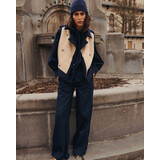 Summum Woman Gilet Boucle wool mix – Midnightblue Summum Woman Gilet Boucle wool mix – Midnightblue