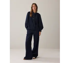 Summum Woman Blouse Cotton lurex denim – Nightbluedenim Summum Woman Blouse Cotton lurex denim – Nightbluedenim