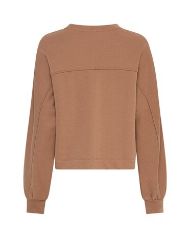 MSCH Briena Slit Sweatshirt - Toasted Coconut Brown