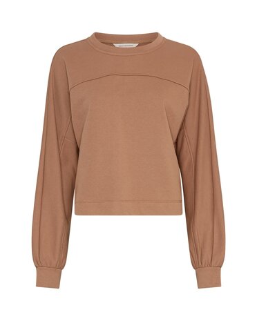 MSCH Briena Slit Sweatshirt - Toasted Coconut Brown